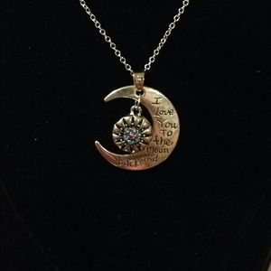 "Love you to the moon and back" necklace